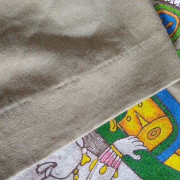 Vintage Time Carrier Mayan Character Belize T-Shirt - Picture 7 of 9